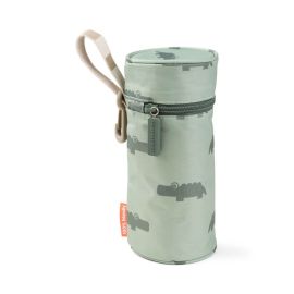 Isolierter Kinder-Flaschenhalter Croco Grün