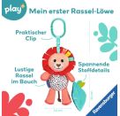 Ravensburger 4850 Play+ Rassel-Löwe, Kuscheltier mit Rassel, Clip zum Befestigen, Zahnungshilfe, Baby-Spielzeug ab 0 M