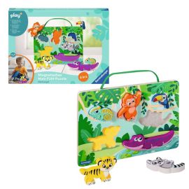Ravensburger 4872 play+ Magnetisches Holz-Fühl-Puzzle: Dschungel