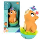 Ravensburger 4874 Play+ Musikalischer Stehauf-Kreisel: Capybara, Roly-Poly, Steh-auf-Männchen, Licht- und Sound-Spielz