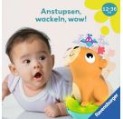 Ravensburger 4874 Play+ Musikalischer Stehauf-Kreisel: Capybara, Roly-Poly, Steh-auf-Männchen, Licht- und Sound-Spielz