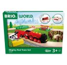 BRIO World - 36029 Rote Lola Bauernhof Zugset | Zugset für Kinder ab 3 Jahren