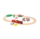 BRIO World - 36029 Rote Lola Bauernhof Zugset | Zugset für Kinder ab 3 Jahren