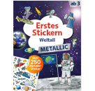Erstes Stickern Metallic – Weltall