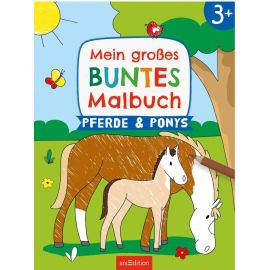 Mein großes buntes Malbuch – Pferde und Ponys