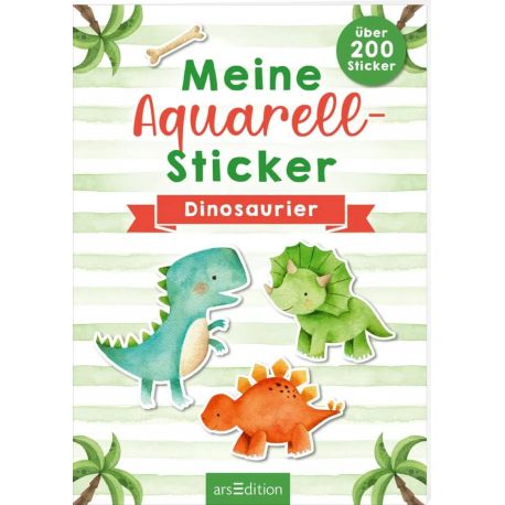 Meine Aquarell-Sticker – Dinosaurier