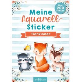 Meine Aquarell-Sticker – Tierkinder