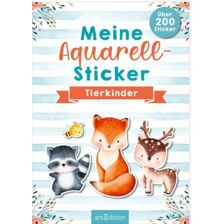 Meine Aquarell-Sticker – Tierkinder