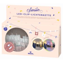 Smile LED-Clip-Lichterkette