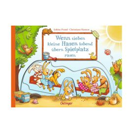 Wenn sieben kleine Hasen tobend übern Spielplatz rasen