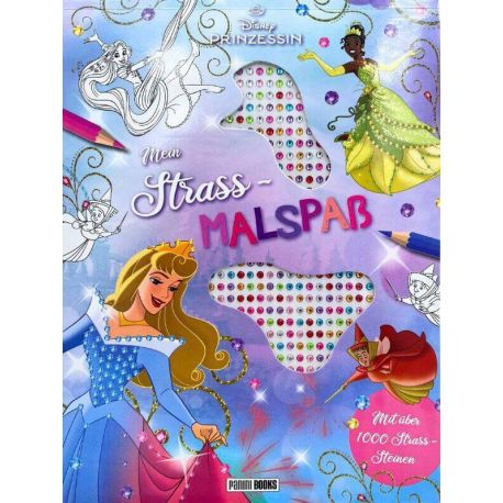 Disney Prinzessin: Mein Strass-Malbuch - Malblock mit Coverausstanzung und über 1.000 Strasssteinen