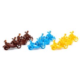 WIKING Zubehörpackung - Motorräder Handwagenfahrer