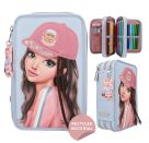 TOPModel 3 Fach Federtasche mit Applikation TEAM TEDDY