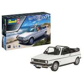 Geschenkset 50 Years of VW Golf 1, Revell Modellbausatz mit Basiszubehör