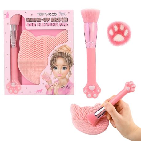 TOPModel Make-Up Pinsel & Reinigungsmatte Set BEAUTY and ME