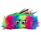 HERBS Pencil-Case, 2-fach sortiert Ein monsterstarkes Pencil-Case mit Wackelaugen und flauschigem Neon-Fell aus 100% P