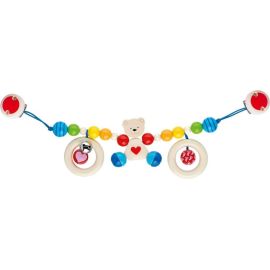 Kinderwagenkette Herzbär mit Clips