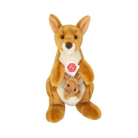Teddy Hermann Känguru mit Baby, 30 cm