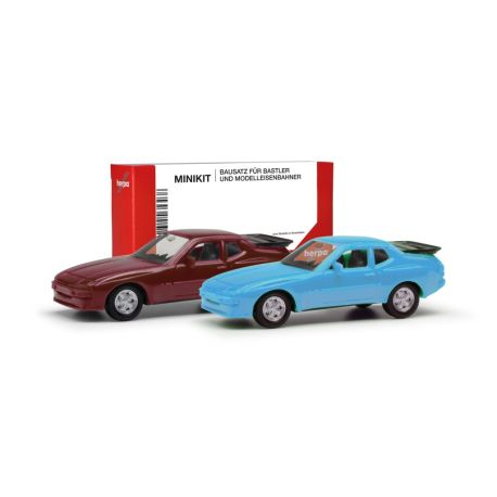 herpa - MiniKit Porsche 944, rot blau