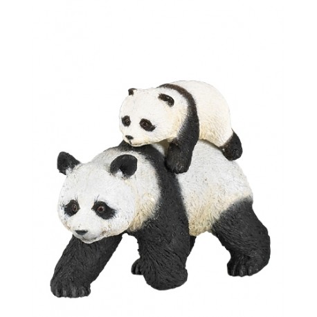 PAPO Wildtiere - Panda mit Jungtier