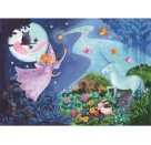 Djeco - Formenpuzzle: The fairy and the unicorn - 36 pcs