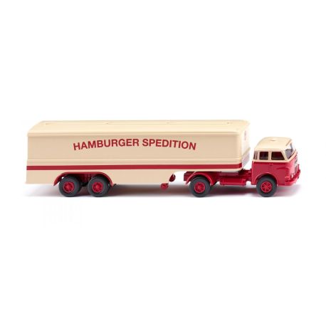 WIKING Koffersattelzug (MAN Pausbacke) Hamburger Spedition