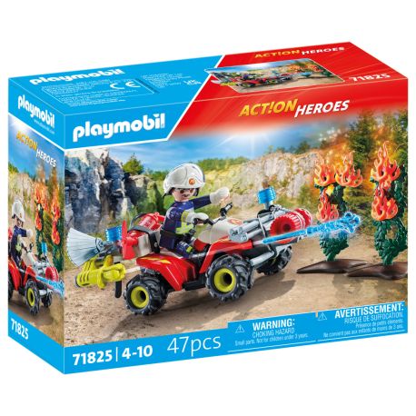 PLAYMOBIL 71825 Feuerwehr Quad löscht Heckenbrand