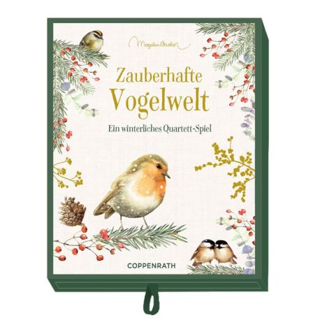 Schachtelsp.: Zauberh. Vogelwelt - winterl.Quartett (Bastin)