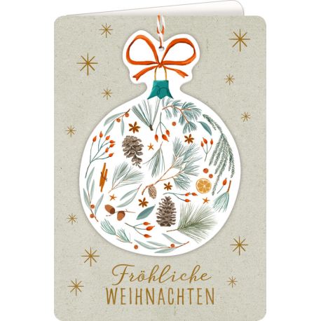 Weihnachtskarte m. Kuvert - Merry Christmas (Cozy Christmas)