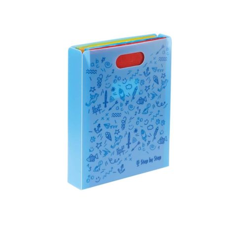 Heftbox mit Tragegriff, Blau