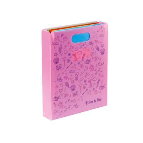 Heftbox mit Tragegriff, Pink