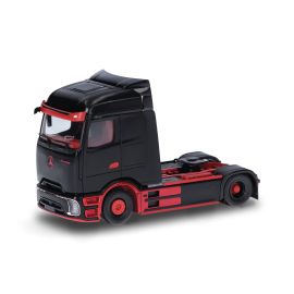 herpa - Mercedes-Benz eActros 600 Procabin Solozugmaschine 2achs, schwarz rot