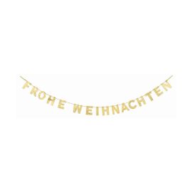 Glitzer-Girlande Frohe Weihnachten
