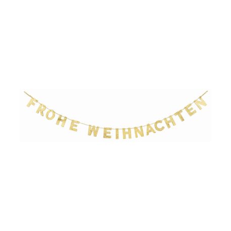 Glitzer-Girlande Frohe Weihnachten