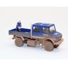 BUSCH H0 Mercedes-Benz Unimog U 5023 Doppelkabine Hochwasserschutz