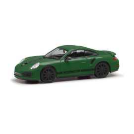 herpa - Porsche 911 (991) Turbo, verde british racing green
