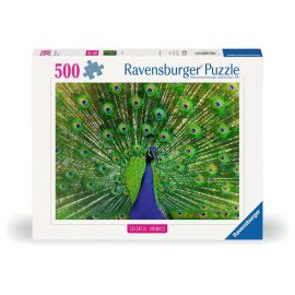 Ravensburger Puzzle 12001332, Colorful Animals - Pfau - 500 Teile Puzzle für Erwachsene und Kinder ab 12 Jahren