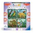 Puzzle UP! Dinosaurier von Ravensburger, 12004003 - 4 Puzzles mit 25, 36, 42, 56 Teilen zum Kombinieren und mit extra