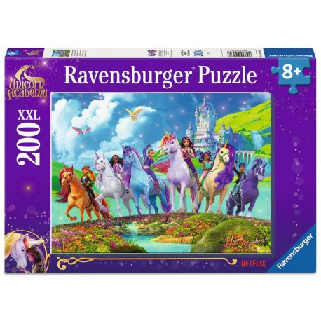 Ravensburger Kinderpuzzle - 12004165 Unicorn Academy - Puzzle für Kinder ab 8 Jahren, mit 200 Teilen im XXL-Format