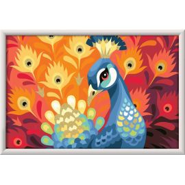 Ravensburger CreArt - Malen nach Zahlen 20000 - Stolzer Pfau - ab 11 Jahren