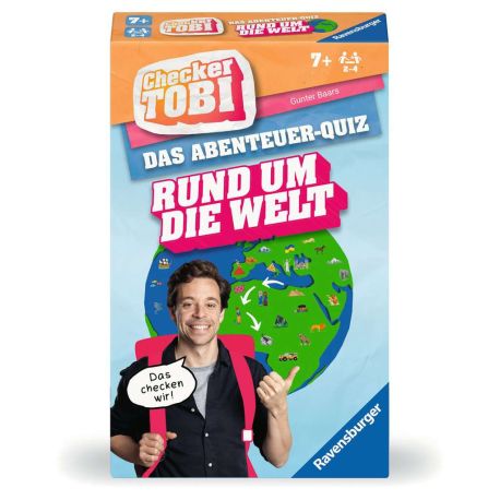Ravensburger 22492 - Checker Tobi - Rund um die Welt - Das Abenteuerquiz für Kinder ab 7 Jahren, Quiz & Mitmachspiel f