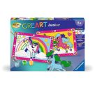 Ravensburger CreArt - Malen nach Zahlen 23983 - Zauberponys mit Regenbogen - ab 5 Jahren