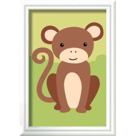 Ravensburger CreArt - Malen nach Zahlen 23986 - Kleiner Affe - ab 7 Jahren