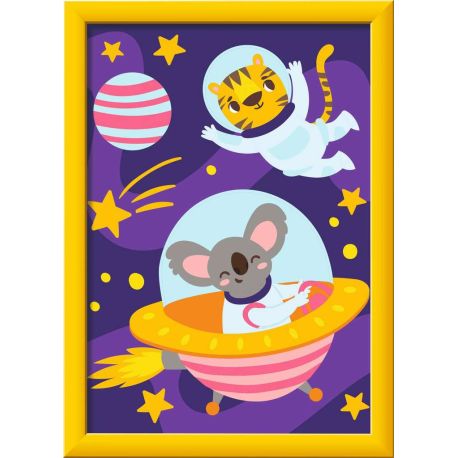 Ravensburger CreArt - Malen nach Zahlen 23991 - Tiere im All - ab 7 Jahren