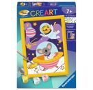 Ravensburger CreArt - Malen nach Zahlen 23991 - Tiere im All - ab 7 Jahren