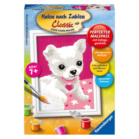 Ravensburger Spiel - Malen nach Zahlen Classic - Chihuahua