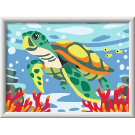 Ravensburger CreArt - Malen nach Zahlen 23993 - Meeresschildkröte - ab 9 Jahren