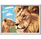 Ravensburger CreArt - Malen nach Zahlen 23995 - Löwe mit Baby - ab 9 Jahren