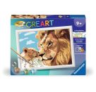 Ravensburger CreArt - Malen nach Zahlen 23995 - Löwe mit Baby - ab 9 Jahren