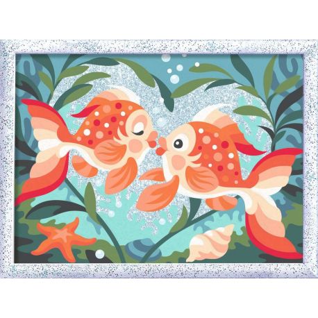 Ravensburger CreArt - Malen nach Zahlen 23998 - Verliebte Fische - ab 9 Jahren